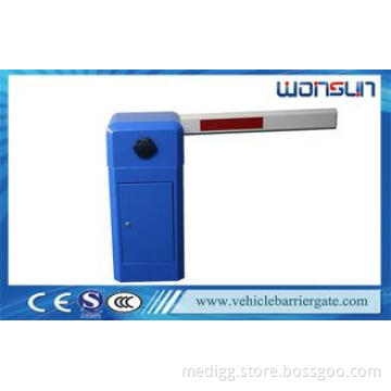 Blue 6m Automatic Barrier Gates System Used in parking lot
